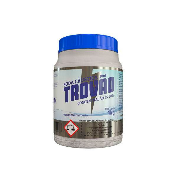 SODA CAUSTICA TROVÃO 1KG